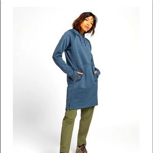 Women's Burton Oak Hoodie Dress, Blue Heather